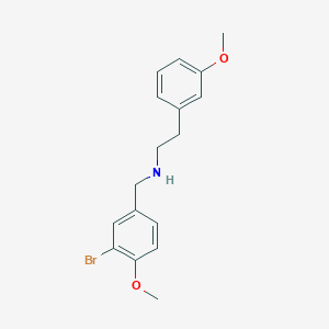 molecular formula C17H20BrNO2 B4845539 (3-bromo-4-methoxybenzyl)[2-(3-methoxyphenyl)ethyl]amine 