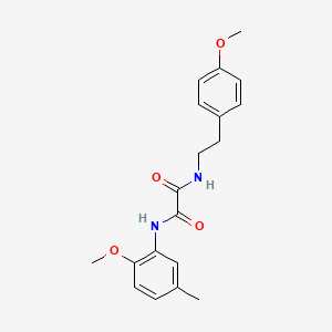 molecular formula C19H22N2O4 B4845615 N-(2-methoxy-5-methylphenyl)-N'-[2-(4-methoxyphenyl)ethyl]ethanediamide 