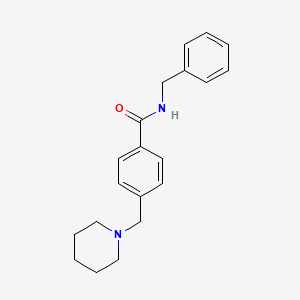 molecular formula C20H24N2O B4845648 N-benzyl-4-(1-piperidinylmethyl)benzamide 