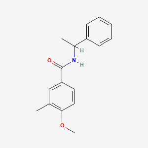 molecular formula C17H19NO2 B4845764 4-methoxy-3-methyl-N-(1-phenylethyl)benzamide 