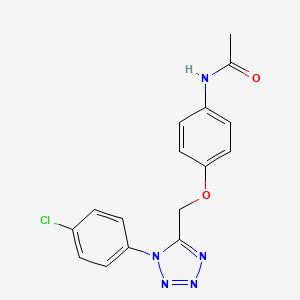molecular formula C16H14ClN5O2 B4845785 N-(4-{[1-(4-chlorophenyl)-1H-tetrazol-5-yl]methoxy}phenyl)acetamide 