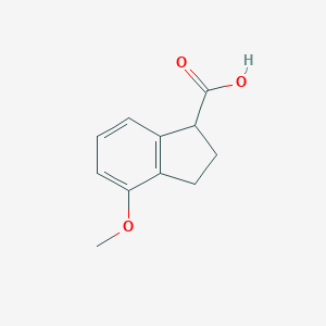 B048458 4-Methoxy-2,3-dihydro-1H-indene-1-carboxylic acid CAS No. 125067-71-2