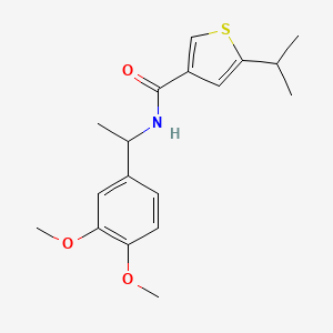 N-[1-(3,4-dimethoxyphenyl)ethyl]-5-isopropyl-3-thiophenecarboxamide