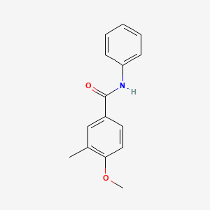 molecular formula C15H15NO2 B4845851 4-methoxy-3-methyl-N-phenylbenzamide 
