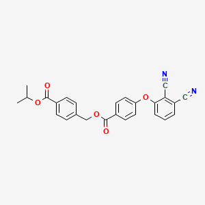 molecular formula C26H20N2O5 B4845873 4-(isopropoxycarbonyl)benzyl 4-(2,3-dicyanophenoxy)benzoate 