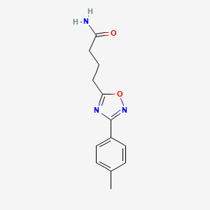4-[3-(4-methylphenyl)-1,2,4-oxadiazol-5-yl]butanamide