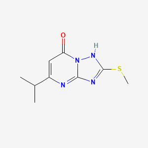 molecular formula C9H12N4OS B4845918 5-isopropyl-2-(methylthio)[1,2,4]triazolo[1,5-a]pyrimidin-7(4H)-one 