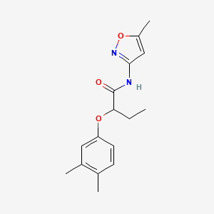 molecular formula C16H20N2O3 B4846060 2-(3,4-dimethylphenoxy)-N-(5-methyl-3-isoxazolyl)butanamide 