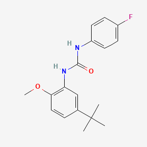 molecular formula C18H21FN2O2 B4846074 N-(5-tert-butyl-2-methoxyphenyl)-N'-(4-fluorophenyl)urea 