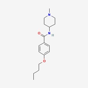 molecular formula C17H26N2O2 B4846084 4-butoxy-N-(1-methyl-4-piperidinyl)benzamide 