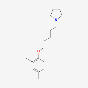 molecular formula C17H27NO B4846097 1-[5-(2,4-dimethylphenoxy)pentyl]pyrrolidine 