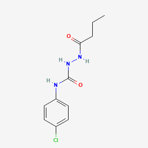 molecular formula C11H14ClN3O2 B4846132 2-butyryl-N-(4-chlorophenyl)hydrazinecarboxamide 