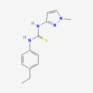 molecular formula C13H16N4S B4846144 N-(4-ethylphenyl)-N'-(1-methyl-1H-pyrazol-3-yl)thiourea 