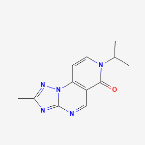 molecular formula C12H13N5O B4846182 7-isopropyl-2-methylpyrido[3,4-e][1,2,4]triazolo[1,5-a]pyrimidin-6(7H)-one 
