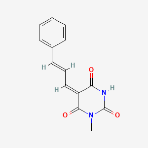 1-methyl-5-(3-phenyl-2-propen-1-ylidene)-2,4,6(1H,3H,5H)-pyrimidinetrione