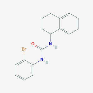 molecular formula C17H17BrN2O B4846256 N-(2-bromophenyl)-N'-(1,2,3,4-tetrahydro-1-naphthalenyl)urea 