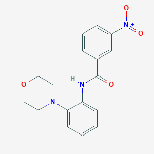molecular formula C17H17N3O4 B4846361 N-[2-(4-morpholinyl)phenyl]-3-nitrobenzamide 