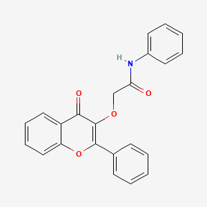 molecular formula C23H17NO4 B4846390 2-[(4-oxo-2-phenyl-4H-chromen-3-yl)oxy]-N-phenylacetamide 