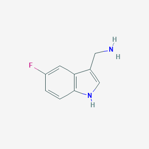 molecular formula C9H9FN2 B048464 (5-氟-1H-吲哚-3-基)甲胺 CAS No. 113188-82-2