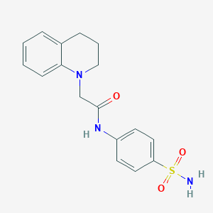 molecular formula C17H19N3O3S B484646 2-(3,4-dihydro-2H-quinolin-1-yl)-N-(4-sulfamoylphenyl)acetamide CAS No. 727360-05-6