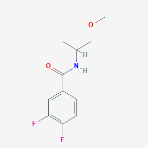 molecular formula C11H13F2NO2 B4846534 3,4-difluoro-N-(2-methoxy-1-methylethyl)benzamide 