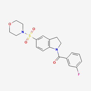 1-(3-fluorobenzoyl)-5-(4-morpholinylsulfonyl)indoline
