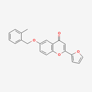 molecular formula C21H16O4 B4846552 2-(2-furyl)-6-[(2-methylbenzyl)oxy]-4H-chromen-4-one 