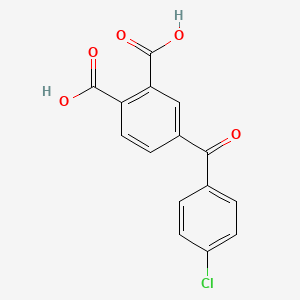 molecular formula C15H9ClO5 B4846560 4-(4-chlorobenzoyl)phthalic acid CAS No. 40415-14-3