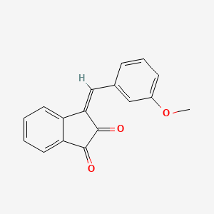 molecular formula C17H12O3 B4846568 3-(3-methoxybenzylidene)-1H-indene-1,2(3H)-dione 