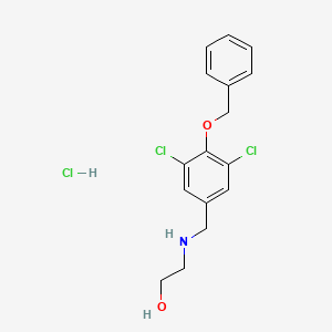 molecular formula C16H18Cl3NO2 B4846573 2-{[4-(benzyloxy)-3,5-dichlorobenzyl]amino}ethanol hydrochloride 