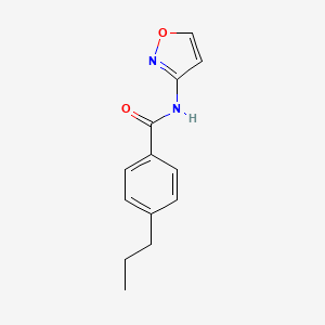 molecular formula C13H14N2O2 B4846579 N-3-isoxazolyl-4-propylbenzamide 
