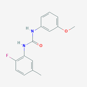molecular formula C15H15FN2O2 B4846586 N-(2-fluoro-5-methylphenyl)-N'-(3-methoxyphenyl)urea 