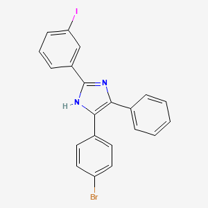 molecular formula C21H14BrIN2 B4846621 4-(4-bromophenyl)-2-(3-iodophenyl)-5-phenyl-1H-imidazole 