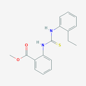 molecular formula C17H18N2O2S B4846625 methyl 2-({[(2-ethylphenyl)amino]carbonothioyl}amino)benzoate 