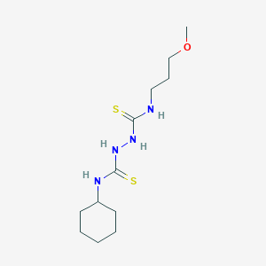 molecular formula C12H24N4OS2 B4846633 N-cyclohexyl-N'-(3-methoxypropyl)-1,2-hydrazinedicarbothioamide 