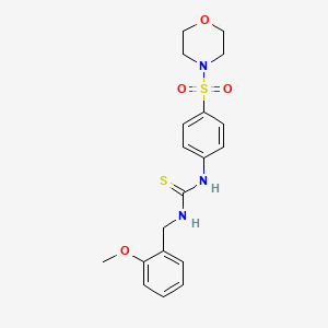 molecular formula C19H23N3O4S2 B4846686 N-(2-methoxybenzyl)-N'-[4-(4-morpholinylsulfonyl)phenyl]thiourea 