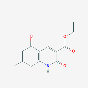 molecular formula C13H15NO4 B4846745 ethyl 7-methyl-2,5-dioxo-1,2,5,6,7,8-hexahydro-3-quinolinecarboxylate 