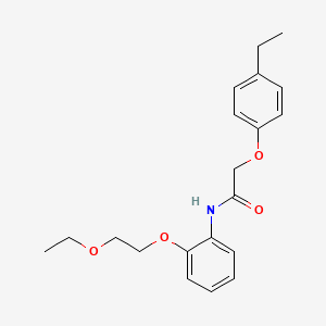 N-[2-(2-ethoxyethoxy)phenyl]-2-(4-ethylphenoxy)acetamide