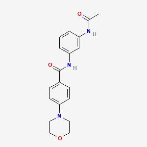 molecular formula C19H21N3O3 B4846823 N-[3-(acetylamino)phenyl]-4-(4-morpholinyl)benzamide 