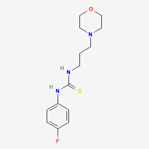 N-(4-fluorophenyl)-N'-[3-(4-morpholinyl)propyl]thiourea