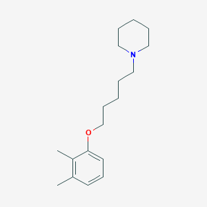 molecular formula C18H29NO B4846831 1-[5-(2,3-dimethylphenoxy)pentyl]piperidine 