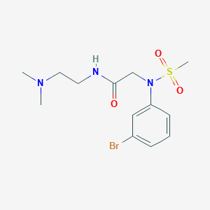 molecular formula C13H20BrN3O3S B4846840 N~2~-(3-bromophenyl)-N~1~-[2-(dimethylamino)ethyl]-N~2~-(methylsulfonyl)glycinamide 