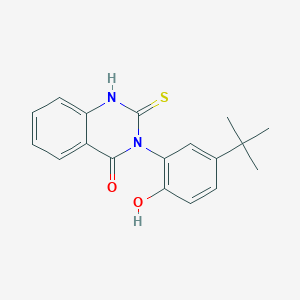 molecular formula C18H18N2O2S B4846851 3-(5-tert-butyl-2-hydroxyphenyl)-2-mercapto-4(3H)-quinazolinone 