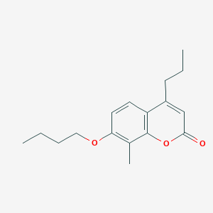 molecular formula C17H22O3 B4846887 7-butoxy-8-methyl-4-propyl-2H-chromen-2-one 