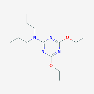 molecular formula C13H24N4O2 B4846928 4,6-diethoxy-N,N-dipropyl-1,3,5-triazin-2-amine 
