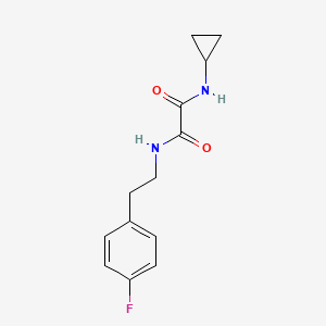 molecular formula C13H15FN2O2 B4846950 N-cyclopropyl-N'-[2-(4-fluorophenyl)ethyl]ethanediamide 