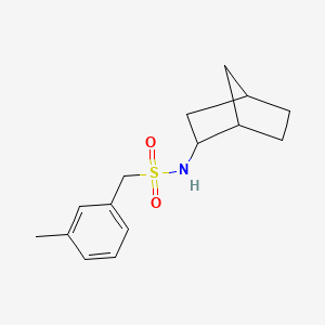 molecular formula C15H21NO2S B4846968 N-bicyclo[2.2.1]hept-2-yl-1-(3-methylphenyl)methanesulfonamide 