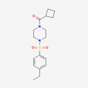 molecular formula C17H24N2O3S B4846992 1-(cyclobutylcarbonyl)-4-[(4-ethylphenyl)sulfonyl]piperazine 