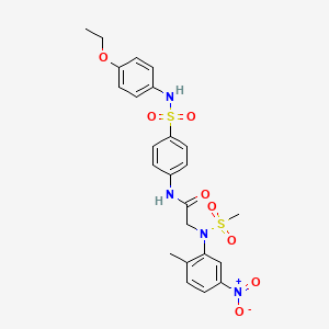 N~1~-(4-{[(4-ethoxyphenyl)amino]sulfonyl}phenyl)-N~2~-(2-methyl-5-nitrophenyl)-N~2~-(methylsulfonyl)glycinamide