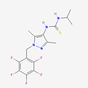 N-[3,5-dimethyl-1-(pentafluorobenzyl)-1H-pyrazol-4-yl]-N'-isopropylthiourea